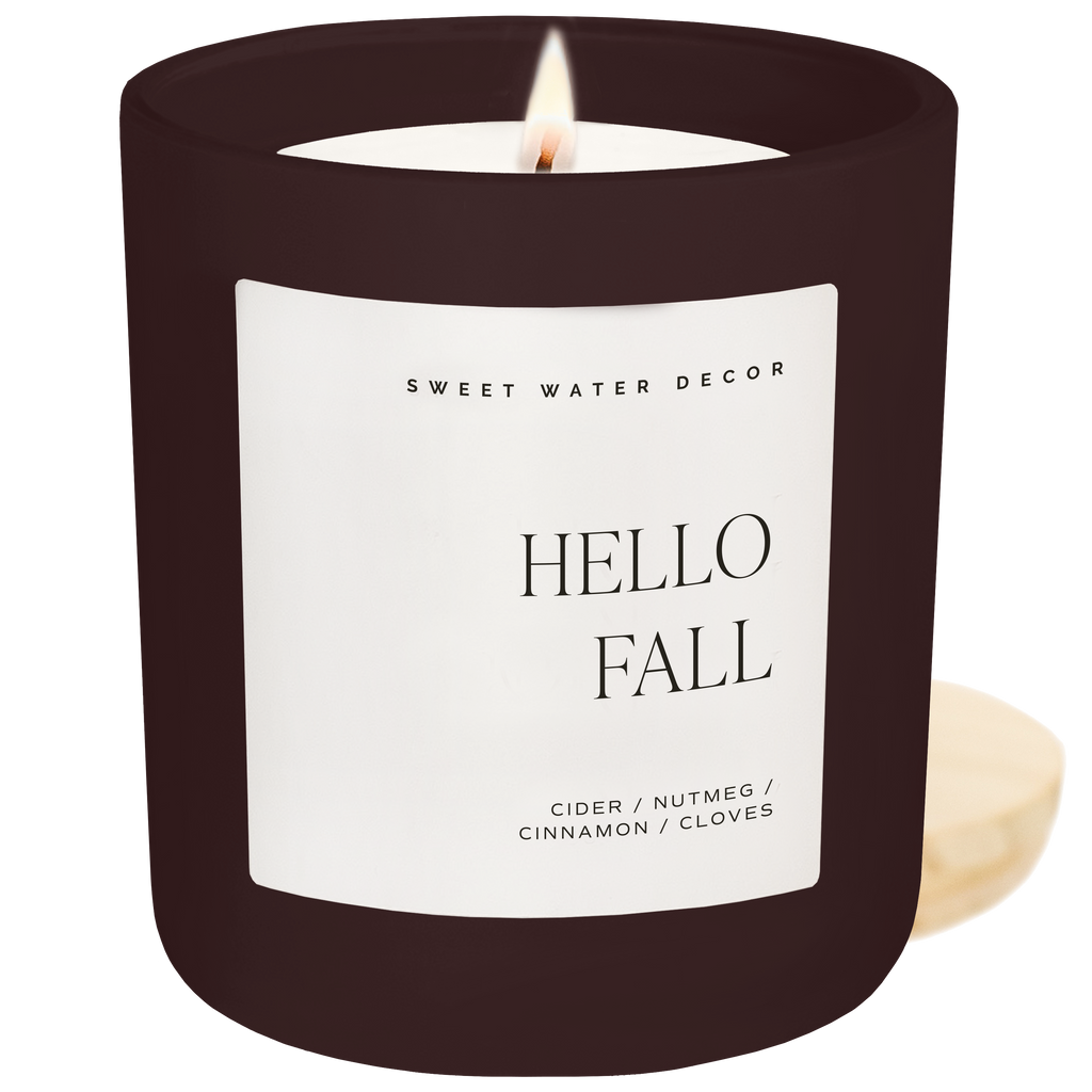 *NEW* Hello Fall 15 oz Candle, Matte Jar - CLEARANCE