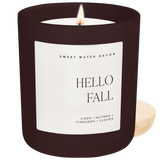 *NEW* Hello Fall 15 oz Candle, Matte Jar - Fall Decor