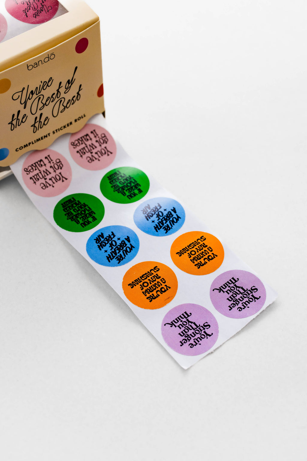 Sticker Roll, Compliments