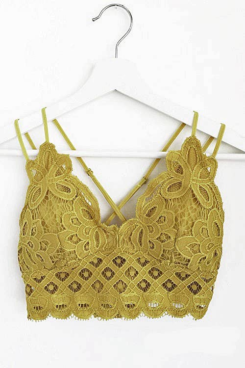 Scalloped Lace Cami Bralette