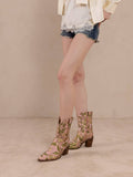 The Sorrel | Rose Garden Tapestry Western Bootie