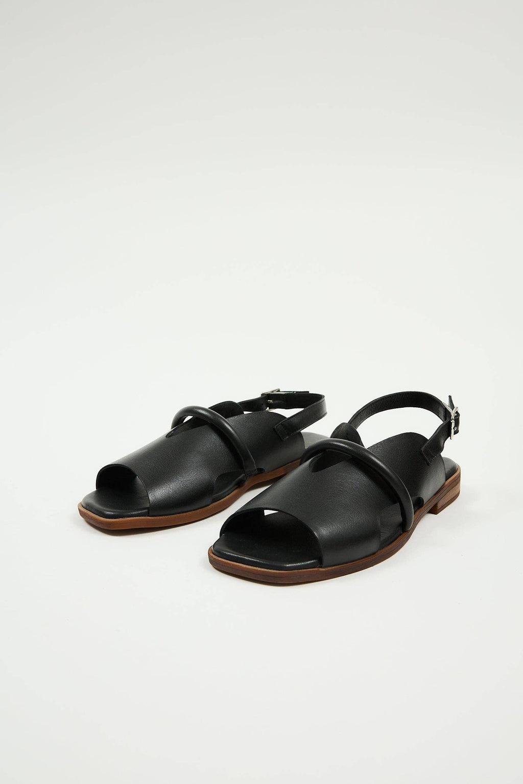Bergen Black Leathers Sandals
