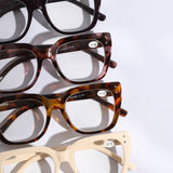 Wide Frame Glitter Side Fashion Reading Glasses