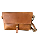 Crazy horse genuine leather crossbody