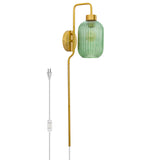 32"H Davia Retro Wall Sconce Pink, White, Smoke, or Green