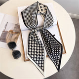 Skinny Silk Scarf for Hair, Neck or Bag Wrap_CWASC1512🎗️