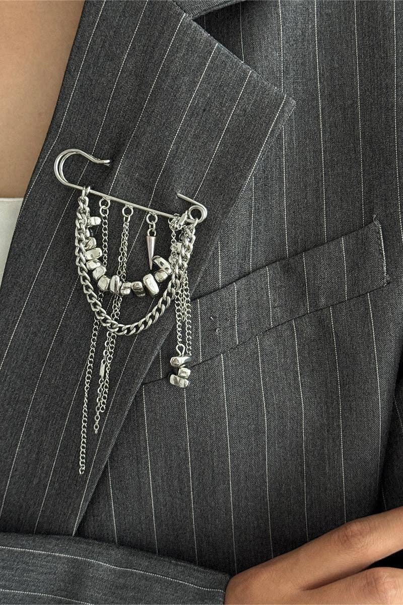 Elegant Chain Brooch for Women
