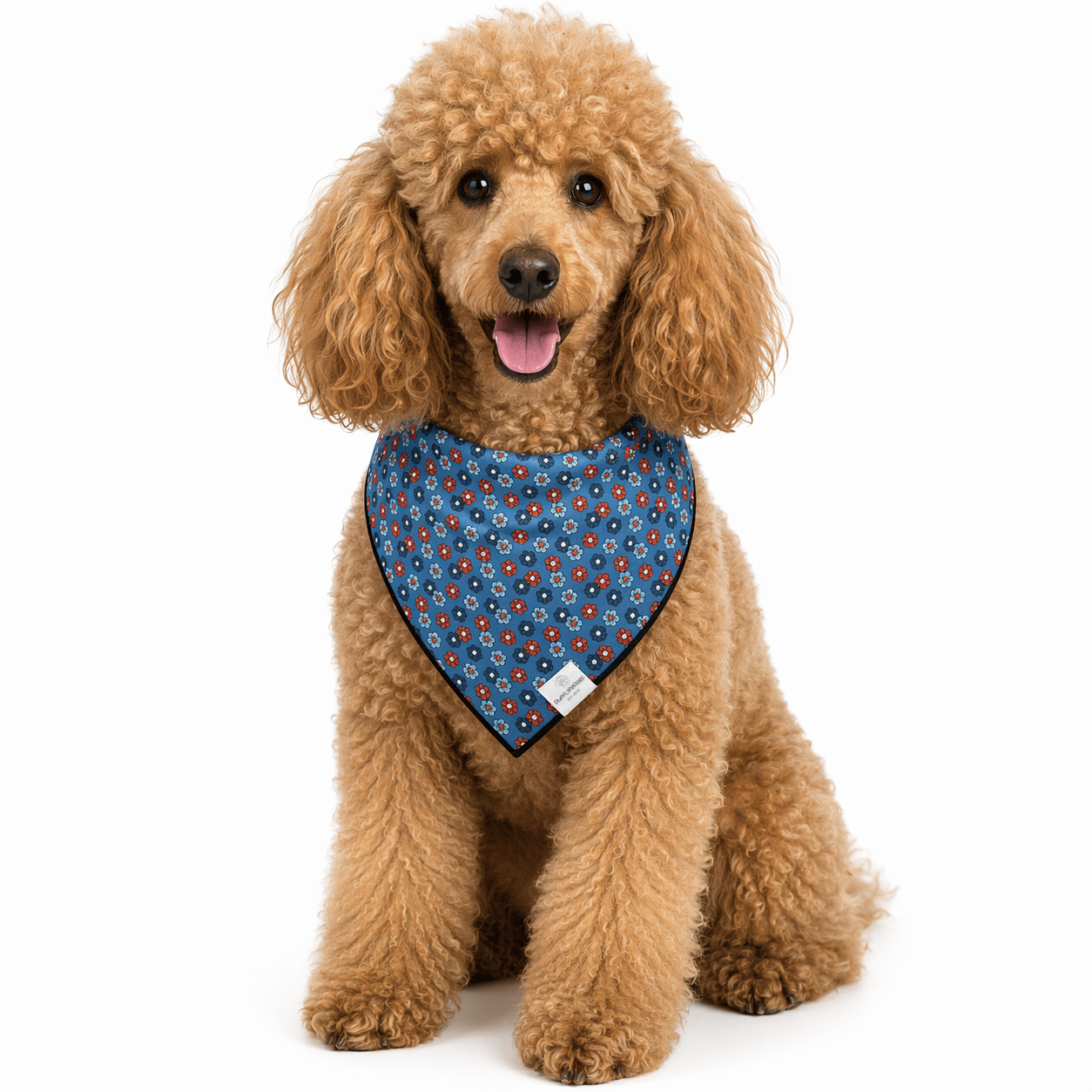 Blue Floral Dog Bandana