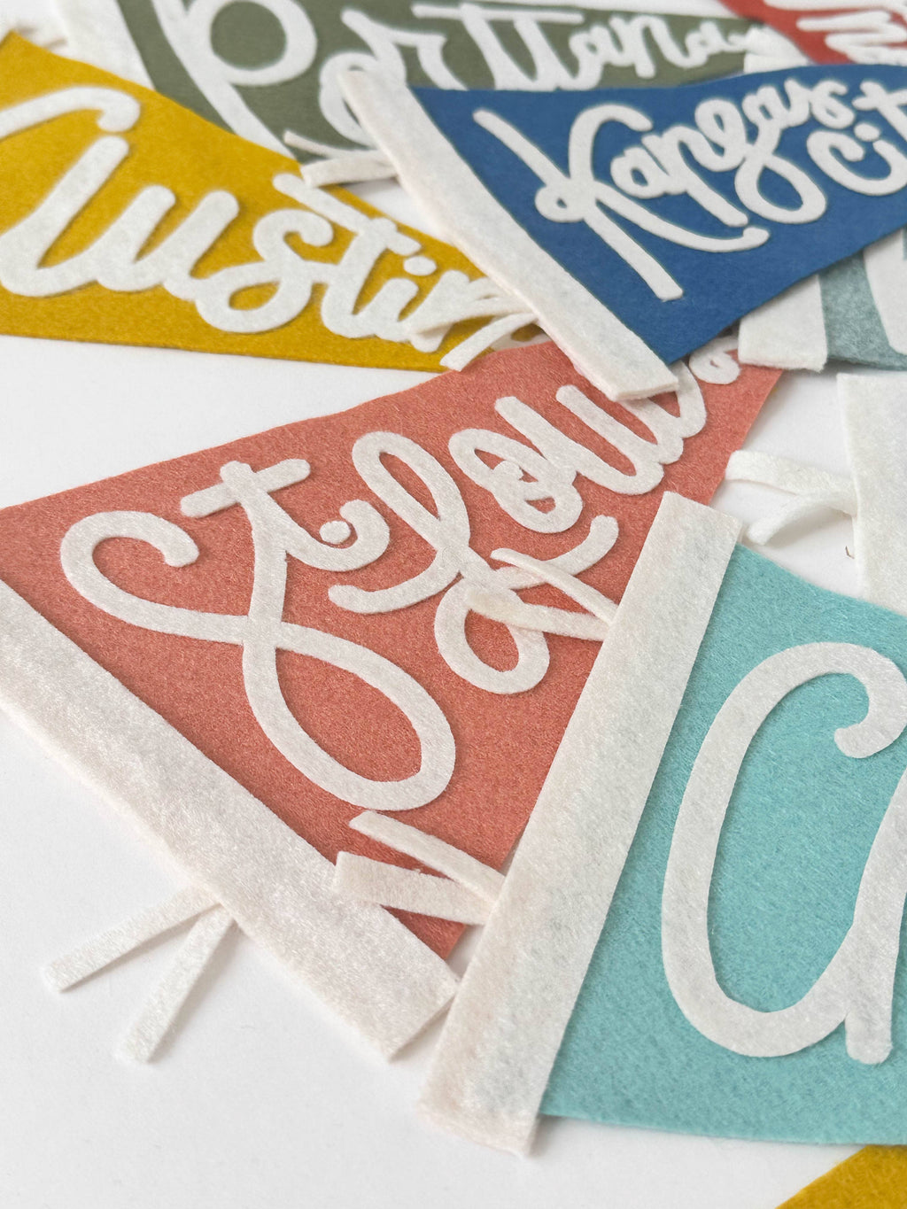 Custom city / state / location pennant
