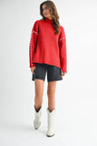Candy Cane Christmas Pullover Sweater