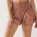 Viral Smocked Waist Running Shorts