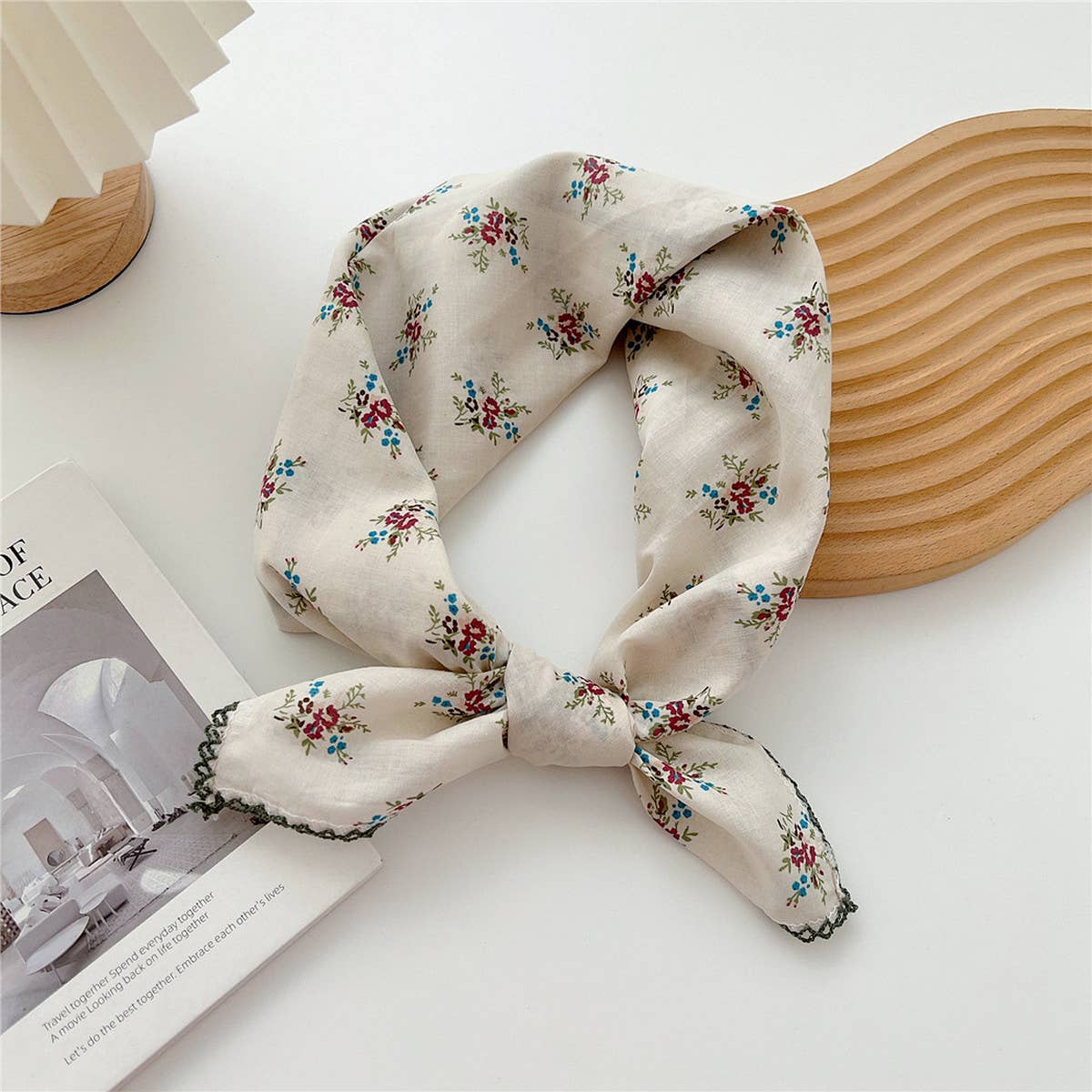 Cotton Linen Square Scarf for Women’s Neck Wrap_CWMS0672