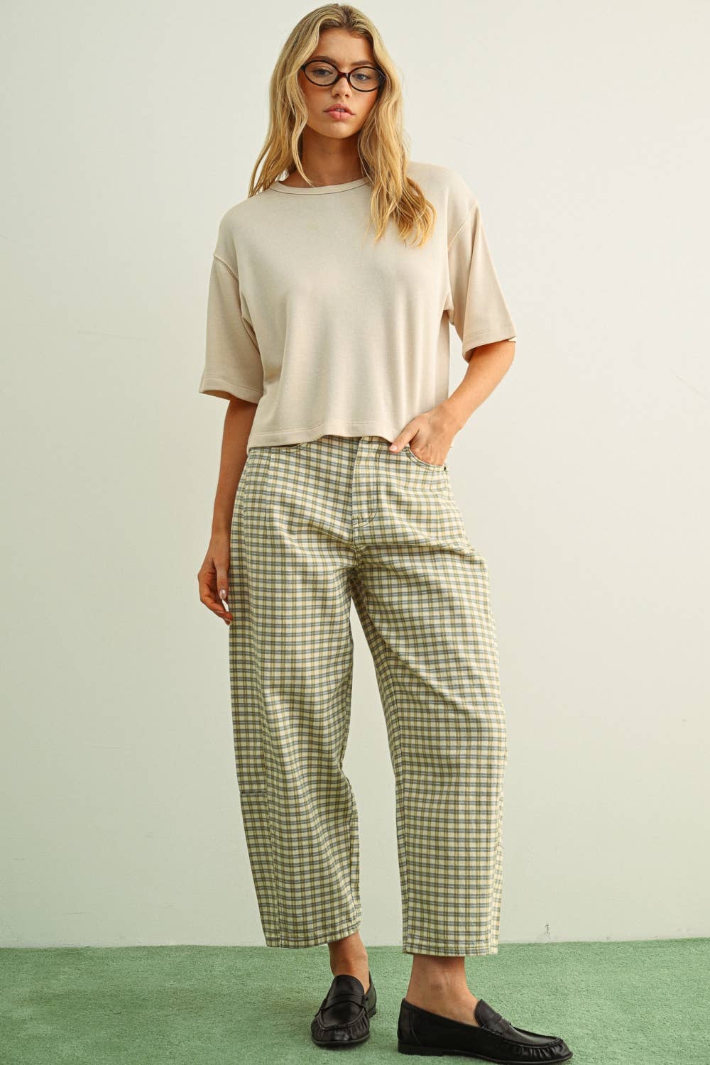 Soft Brushed Knit Short Sleeve Top