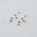 Folded Line Freshwater Pearl Stud Earrings