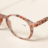 Unisex Camo Pattern Round Reading Glasses