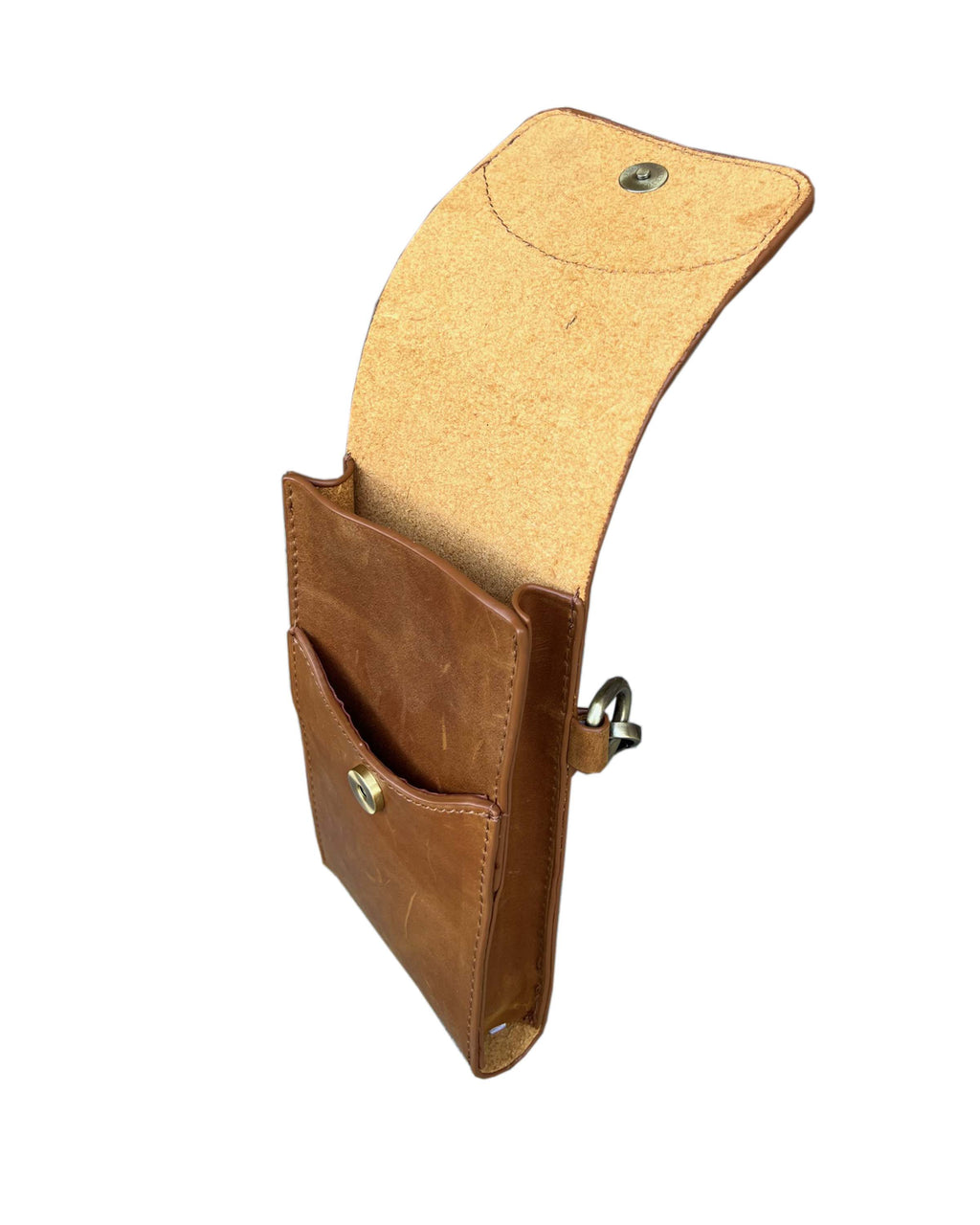 Vintage leather phone bag mini crossbody