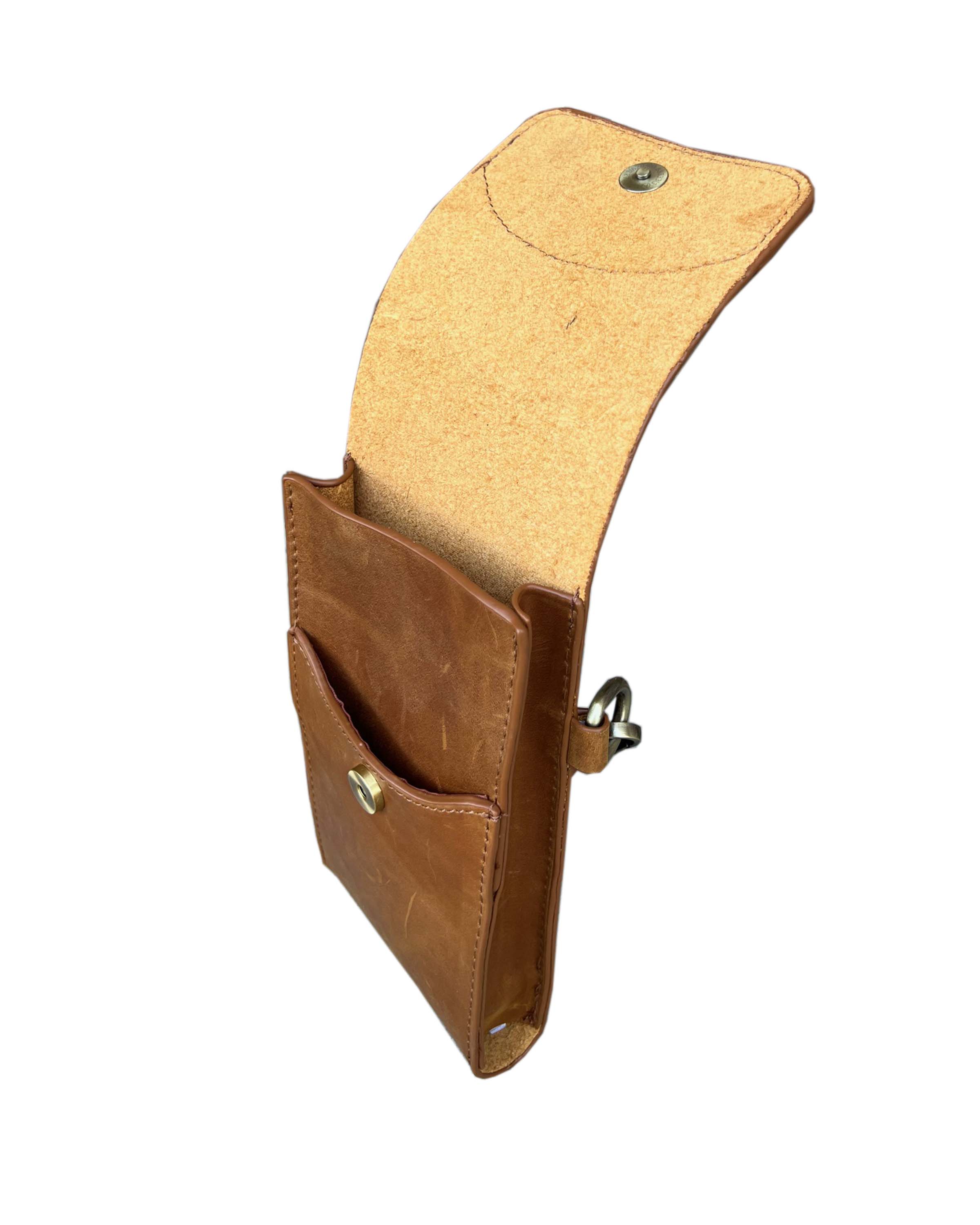 Vintage leather phone bag mini crossbody