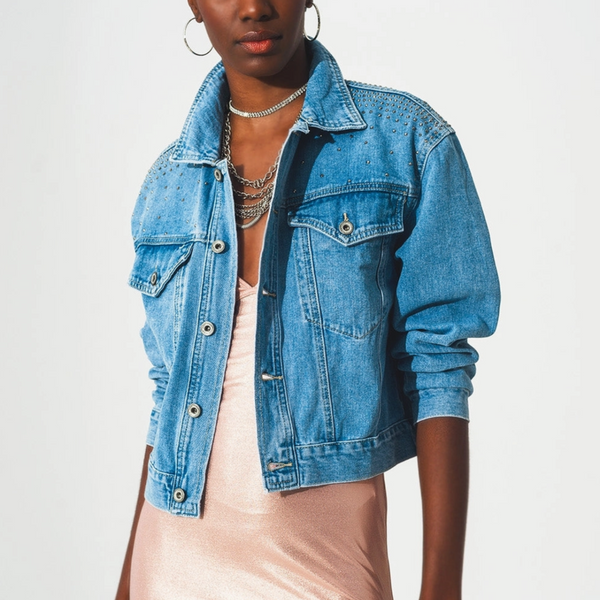 Studded Denim Jacket