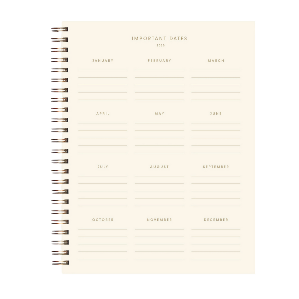2025 Retro Dated Weekly Planner : Calendar Year