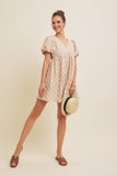 Embroidered Mini Dress