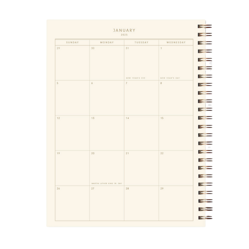2025 Retro Dated Weekly Planner : Calendar Year