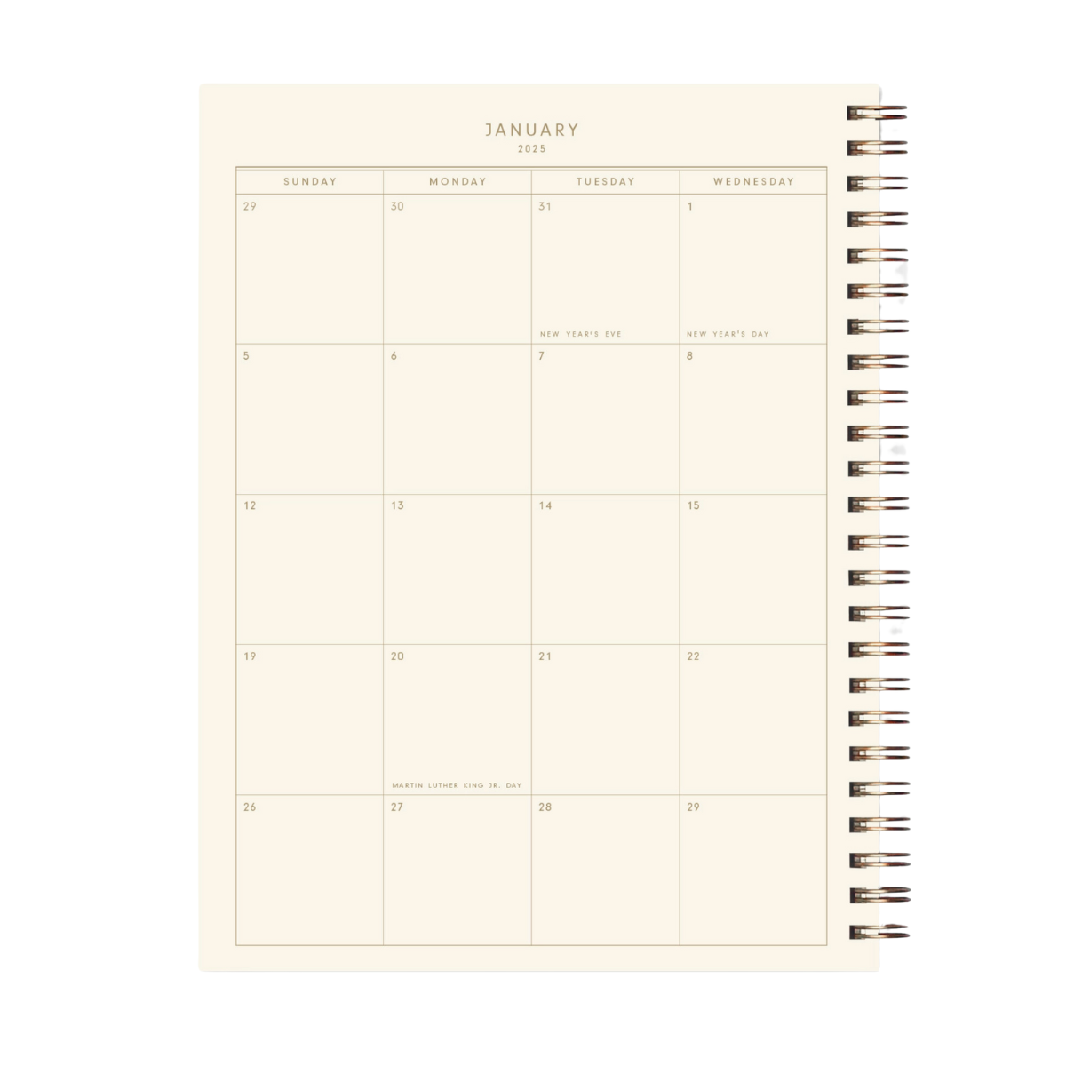 2025 Retro Dated Weekly Planner : Calendar Year