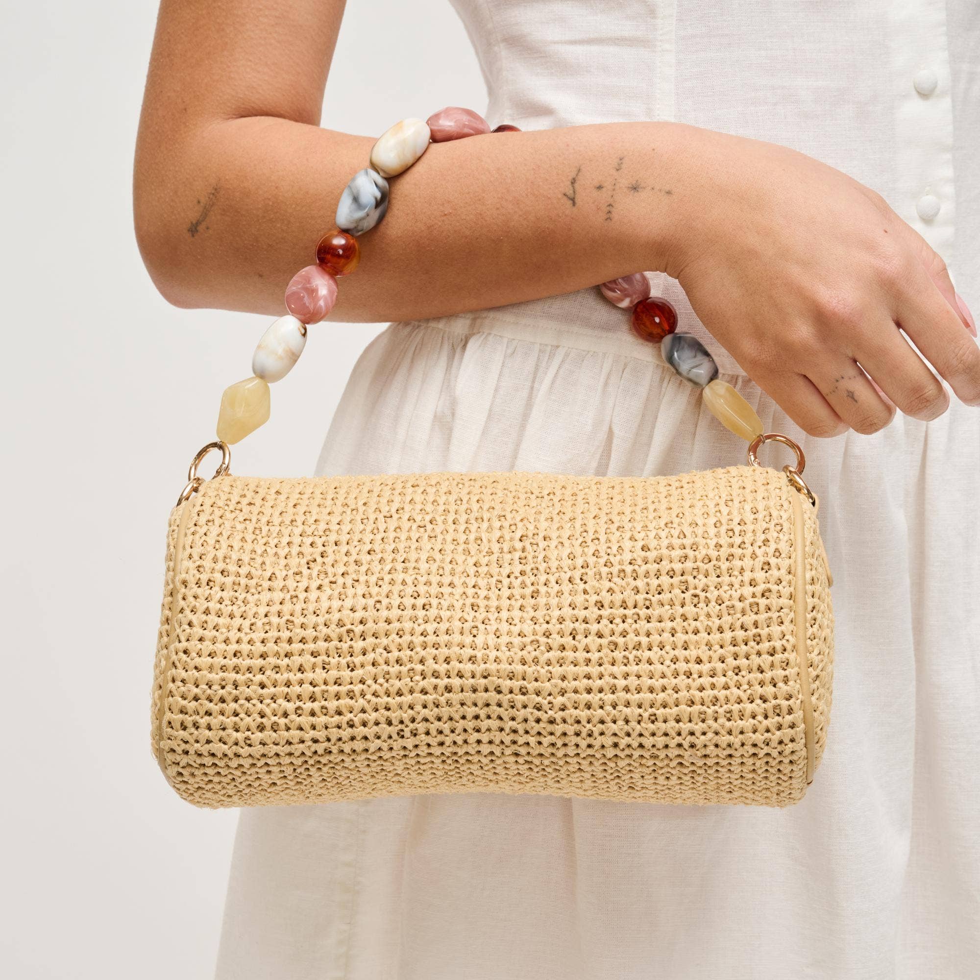 Rachel - Straw Clutch