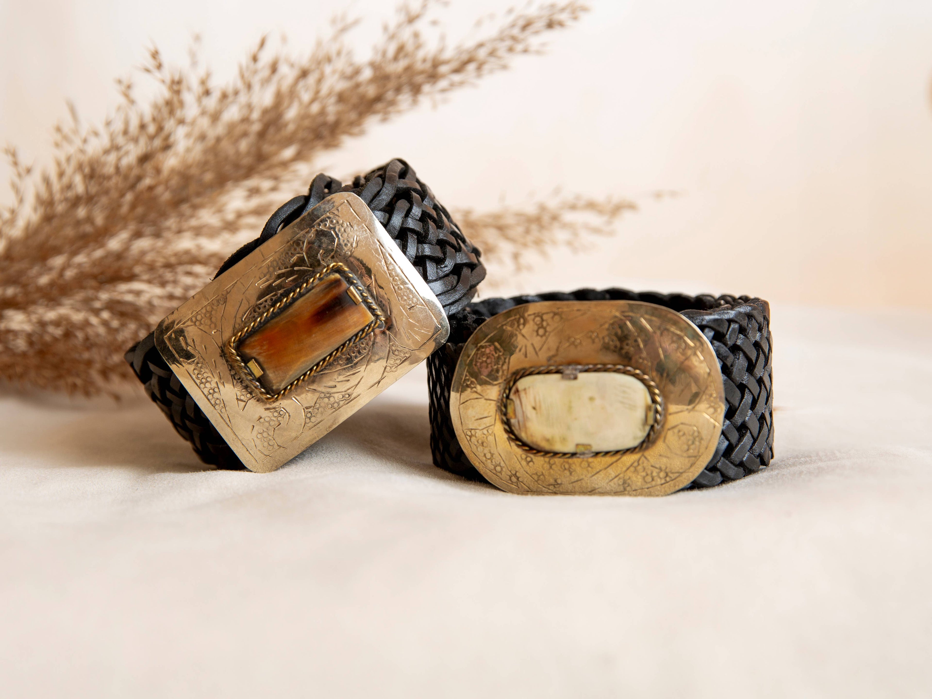 URANO WIDE BLACK LEATHER BELT