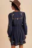 Embroidered Homestead Cotton Mini Dress