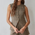 Odette Wool Button-Down Top