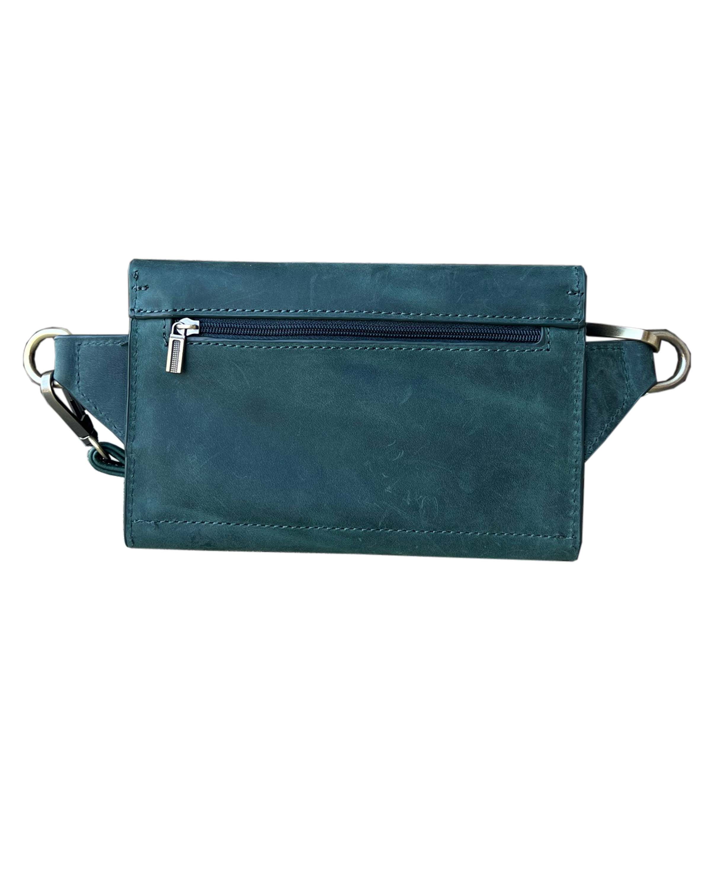 Vintage leather fanny pack sling bag waist bag