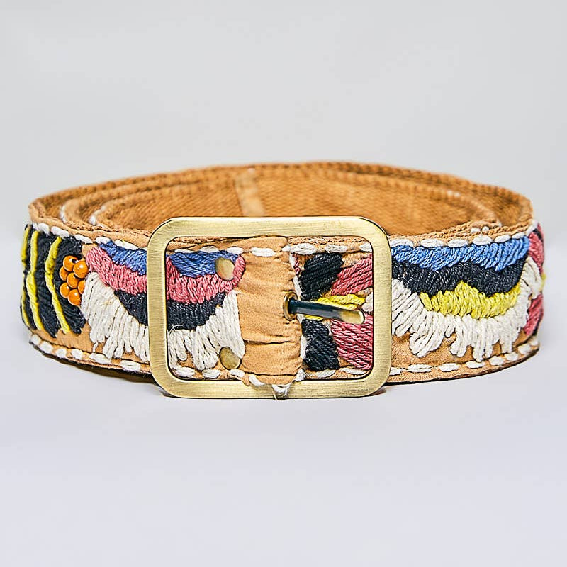 Marigold Embroidered Belt