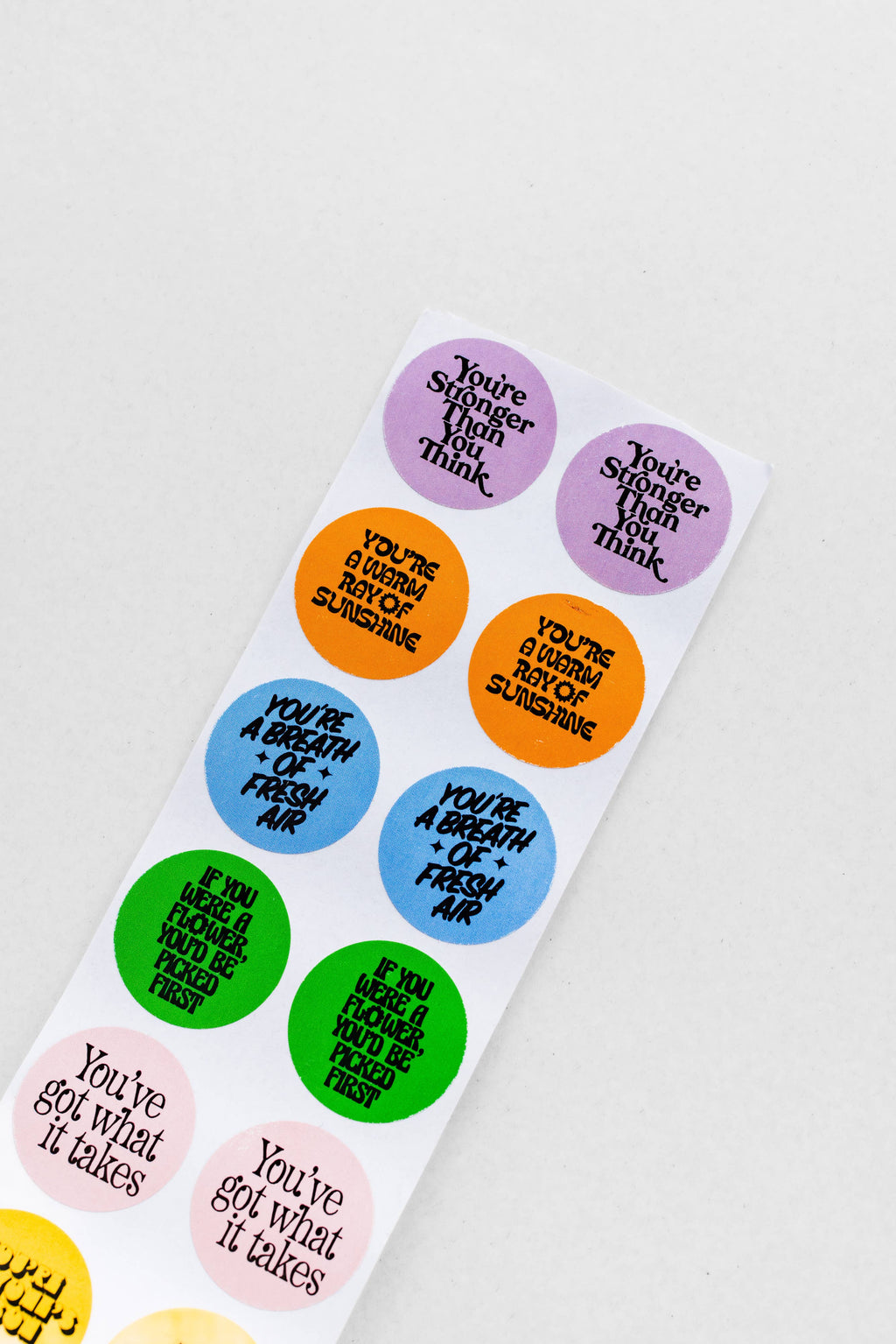 Sticker Roll, Compliments