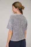 WASHED RIBBED SHORT SLEEVE TEE WITH POCKET (PRE-ORDER)