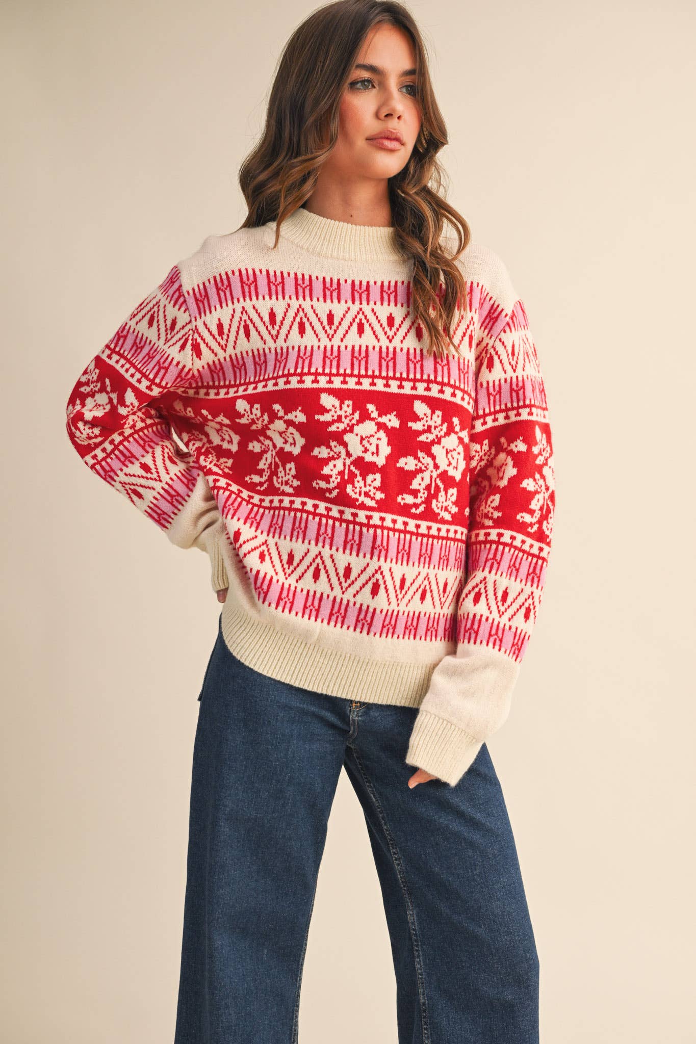 Fair Isle Knit Sweater