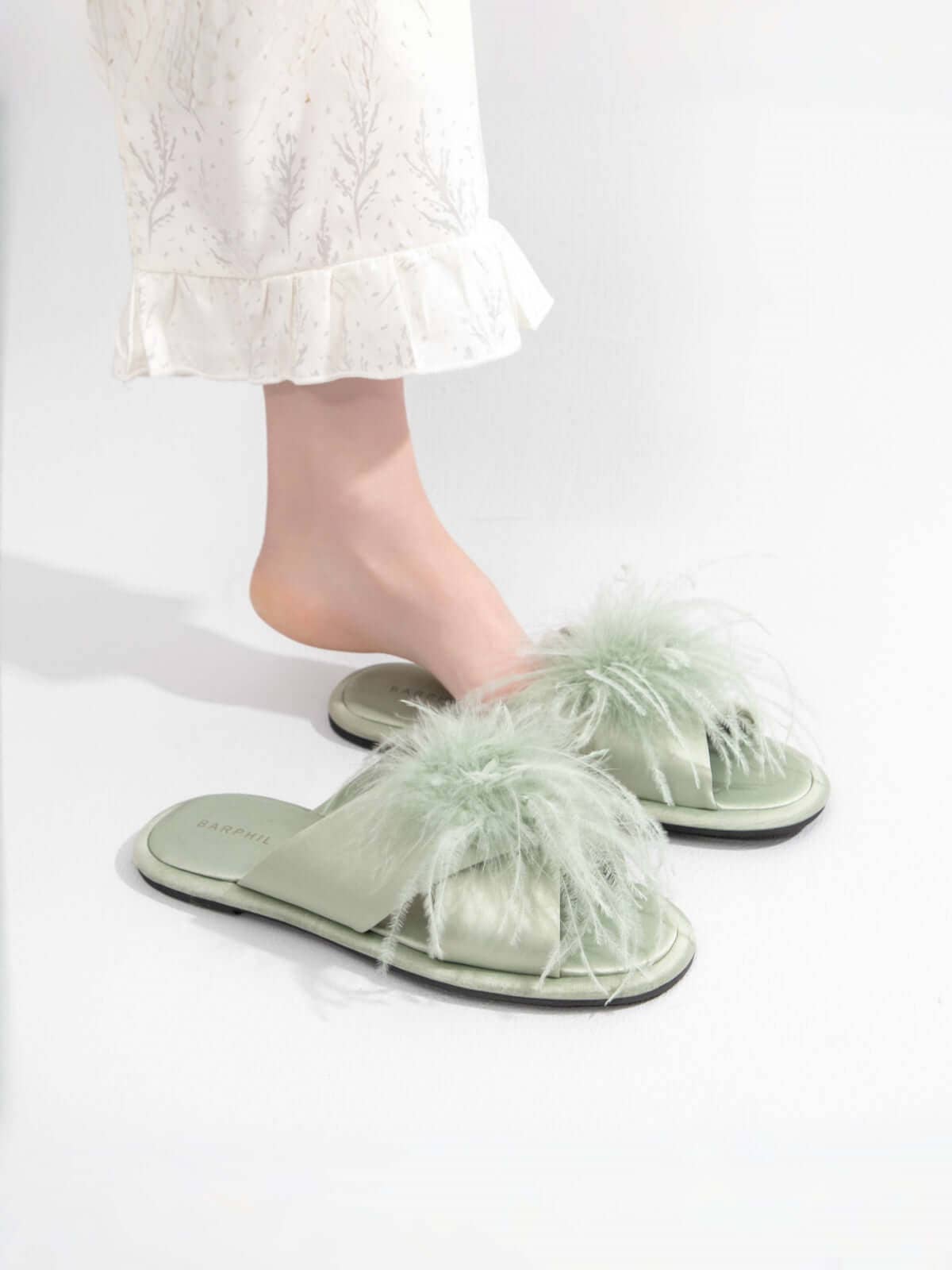Birdie Satin Slippers