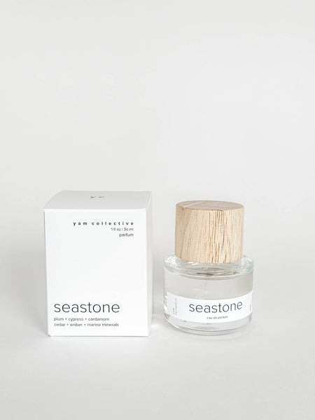 Eau de parfum: Sea Stone /marine minerals, cypress, plum