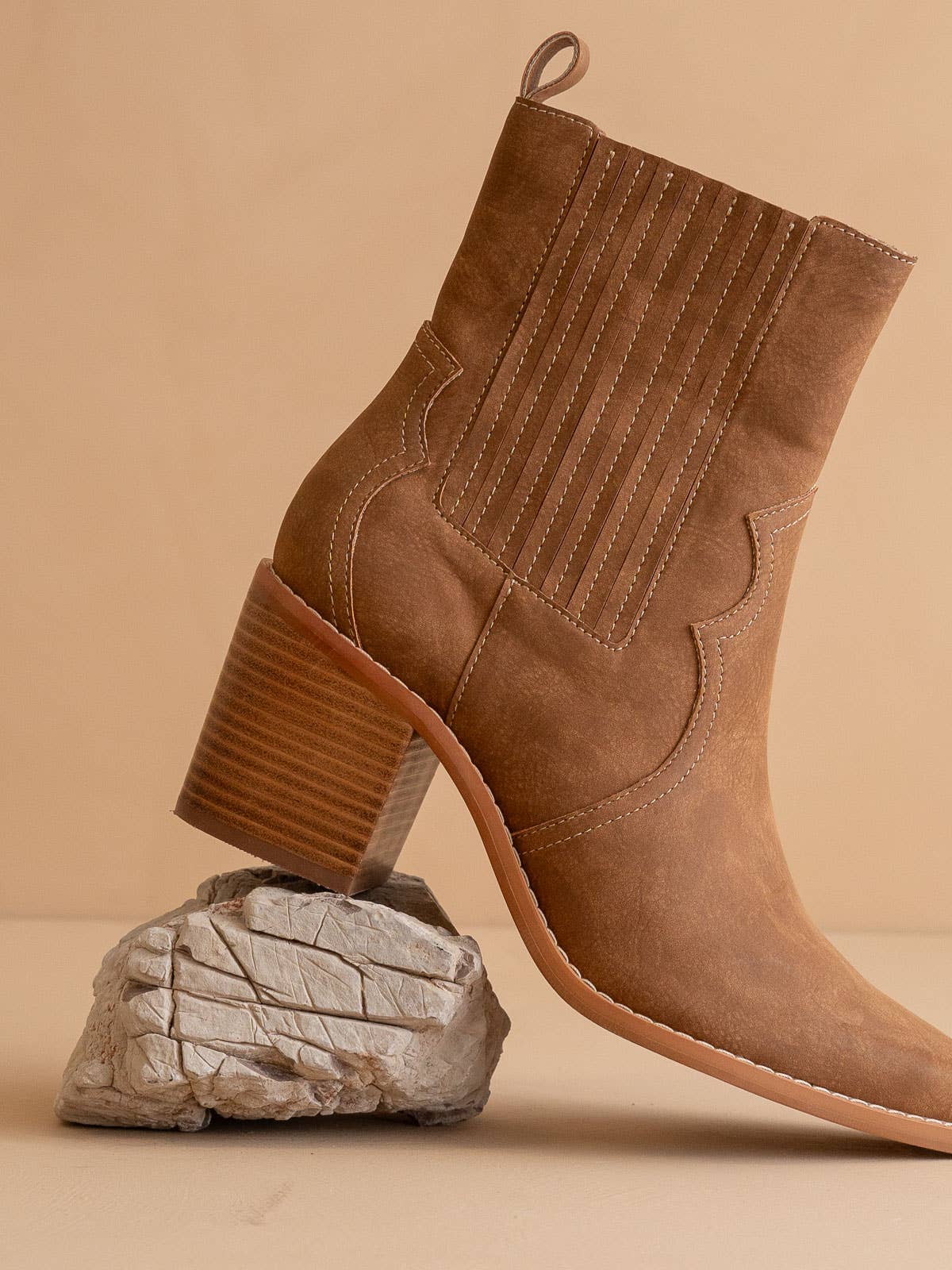 The Addison | Brown Perfectly Paneled Western Boot