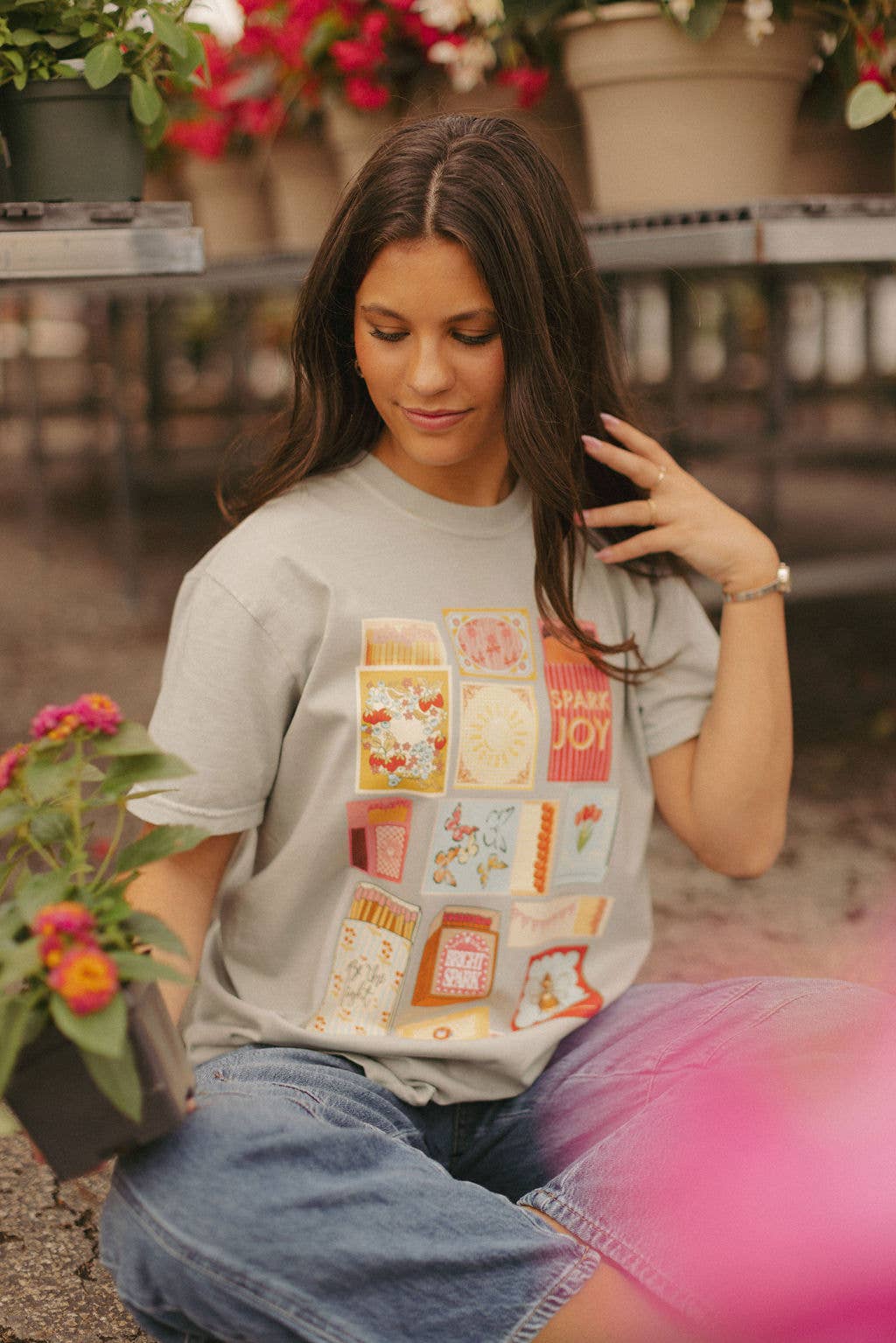 Spring Match Box Graphic Tee