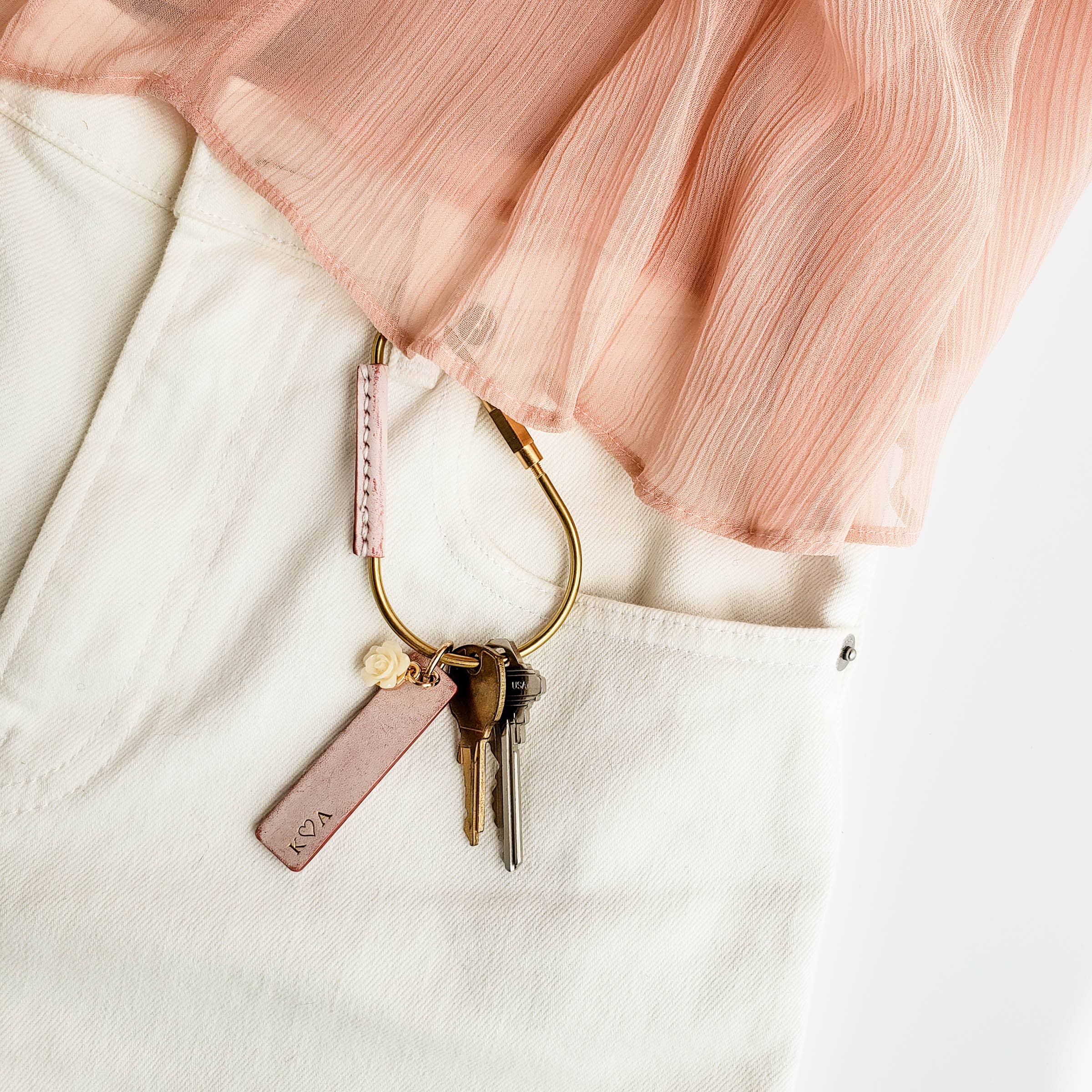 Brass Key Carabiner - “Pear"