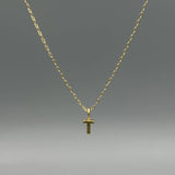 Gold Block Letter Necklace