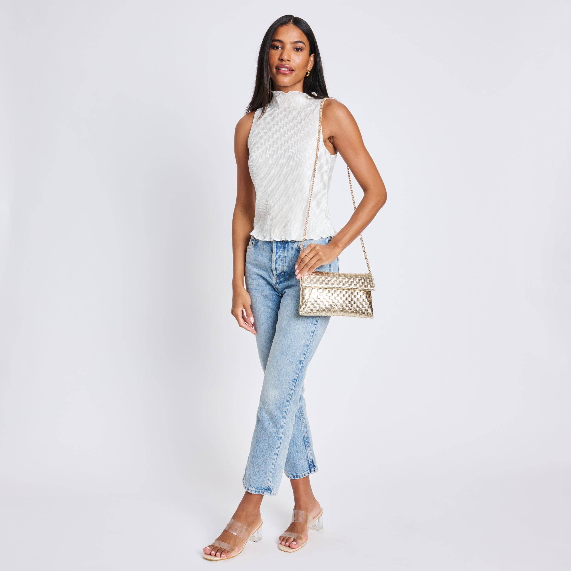 Priscilla Woven Clutch