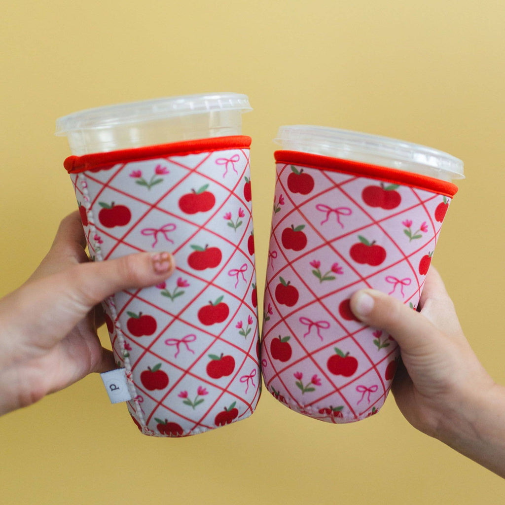 Apples & Bows Teacher Drink Sleeve