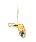 Florida State Orange Blossom Beaded Fabric Ornament