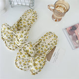 SMALL FLORAL BOW WATERPROOF THICK-SOLED SLIPPERS_CWMM2967: Beige / (8.5) 1