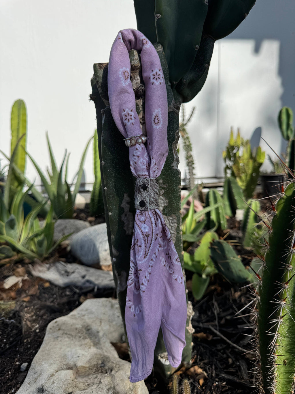 Lavender Hand Dyed Bandanas 