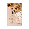 Flat lay photo of The Weekly Purpose Project journal with coffee and dried florals

