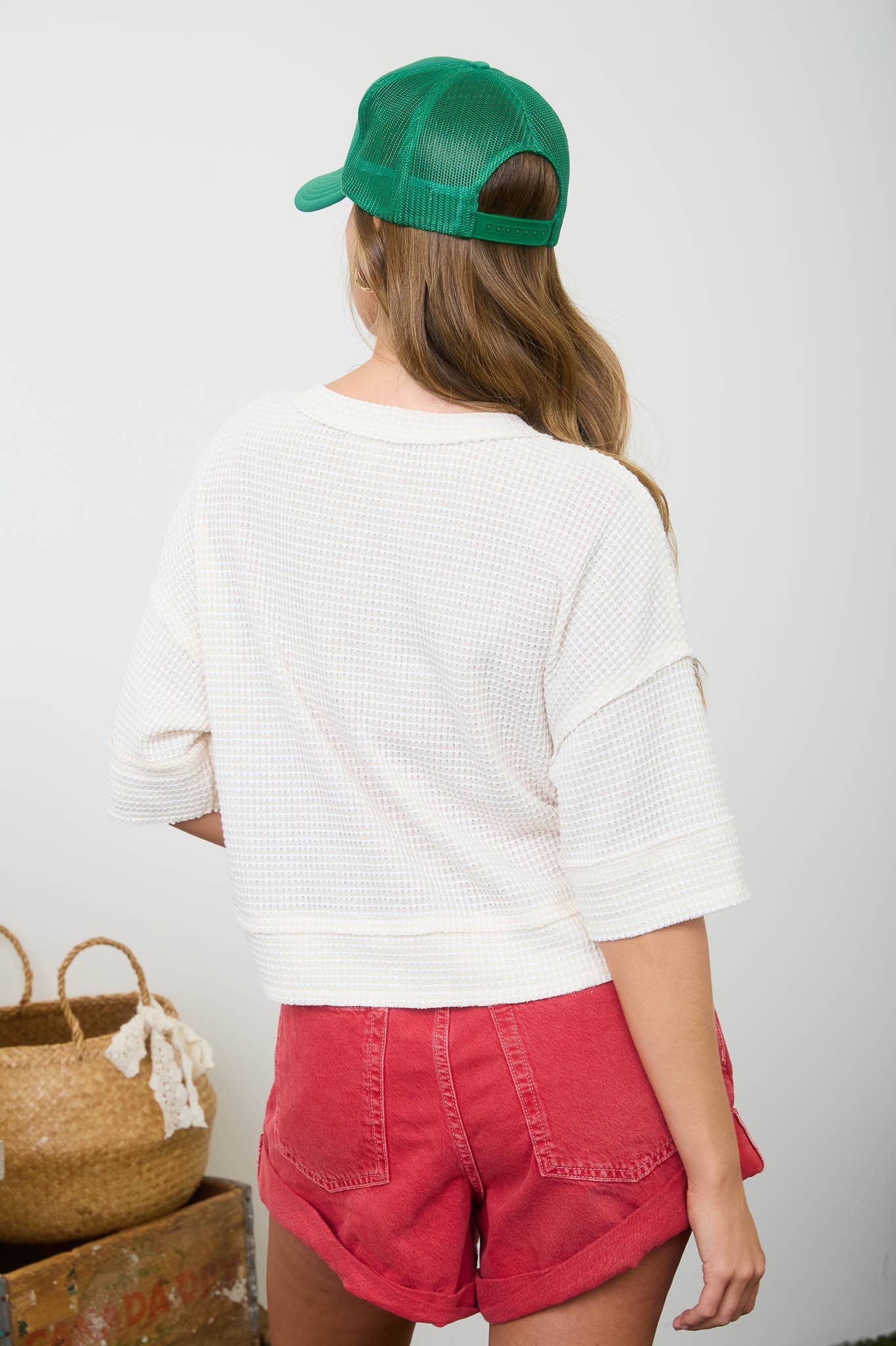 Dora Waffle Knit Top