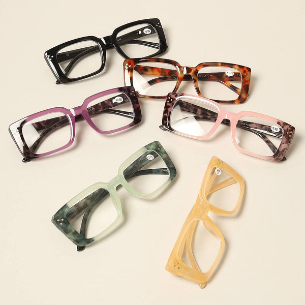 Women's Tortoise Rectangle Reading Glasses