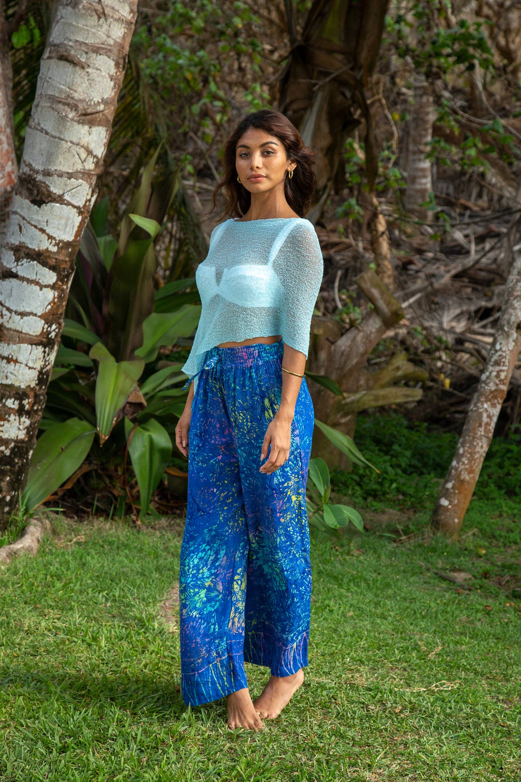 Summer Sheer Shrug Knit Poncho Shawl- Boho Beach Cover Up fo